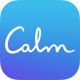 Calm app logo to promote good sleep and meditation for Wellbeing of Seafarers